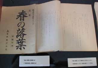 「春の落葉」準備台本(「純愛物語」準備作品) 「春の落葉」準備台本(「純愛物語」準備作品)