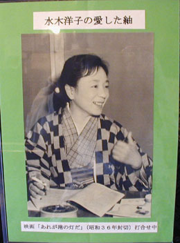 パネル 水木洋子の愛した紬