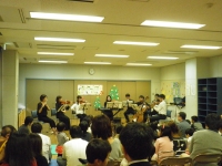 管楽器家族で楽しむ音楽会の様子