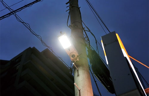 画像：防犯灯は自治会が管理しています