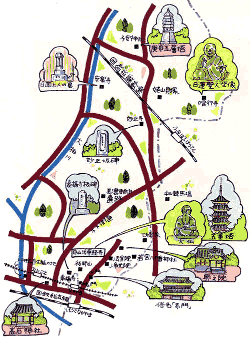 中山・柏井地図