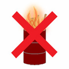 ごみの屋外焼却（野焼き）は禁止されています