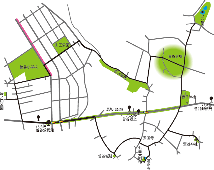 曽谷地区デジタル街案内地図