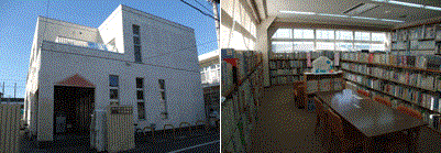 ［写真画像］建物入り口と外観、フロアの外観