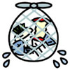 イラスト:生ごみの水切り