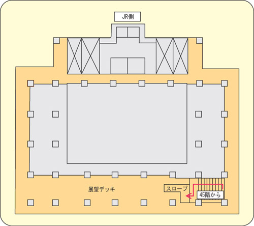 イラスト：屋上平面図