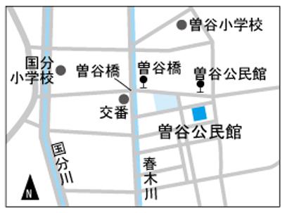 曽谷公民館地図