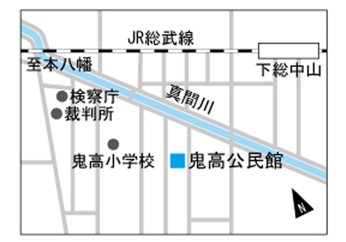 鬼高公民館地図