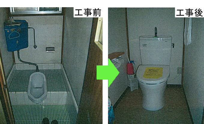 あんしん住助成宅トイレ改修事例写真