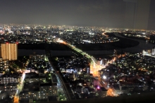 アイ・リンクタウン展望施設からの夜景(北西向き)