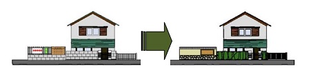 街なみ整備イメージのイラスト