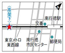 新井親子つどいの広場の地図