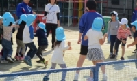 写真：大洲中学校との交流の様子