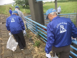 江戸川クリーン大作戦に参加しました。