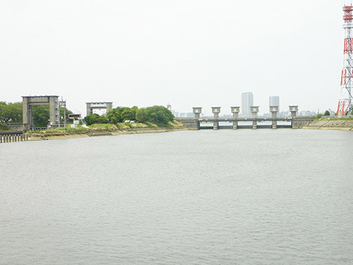 江戸川水閘門の写真
