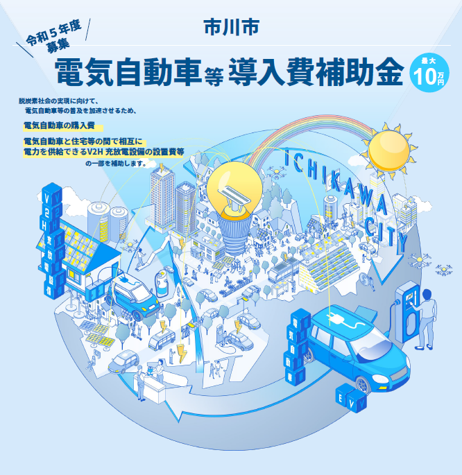 令和5年電気自動車補助金チラシ