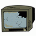 イラスト:古いテレビ