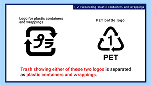 【英語版】Separating plastic containers and wrappings