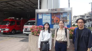 消防吏員採用ポスターをデザインした千葉商科大学生