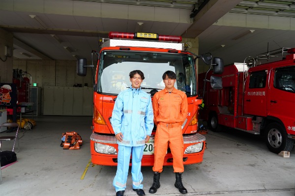 写真:撮影の様子