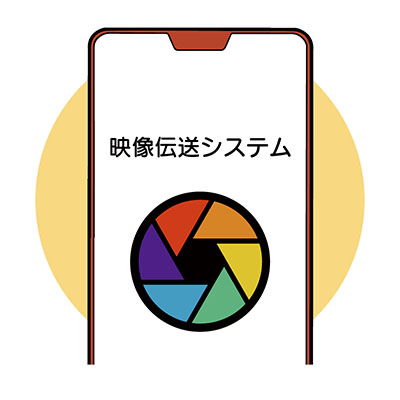 イラスト：ウェブブラウザからLive119が起動している様子