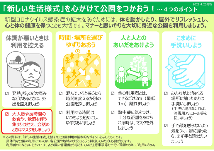 公園利用についてのお願い  市川市公式Webサイト