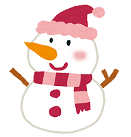 イラスト:雪だるま イラスト:雪だるま