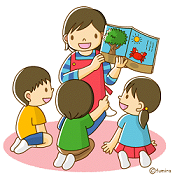 イラスト:読み聞かせ イラスト:読み聞かせ