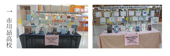 写真：市川昴高校作品展示のようす