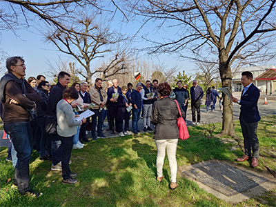 写真：大洲防災公園の視察