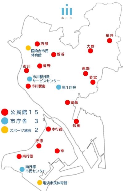 健康データ測定コーナーの設置場所を地図で表示しています。