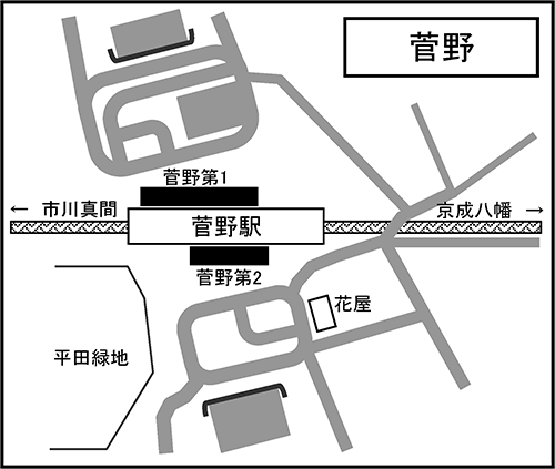 京成菅野駅の地図