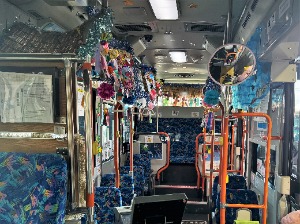 車内の様子(大野保育園)写真6