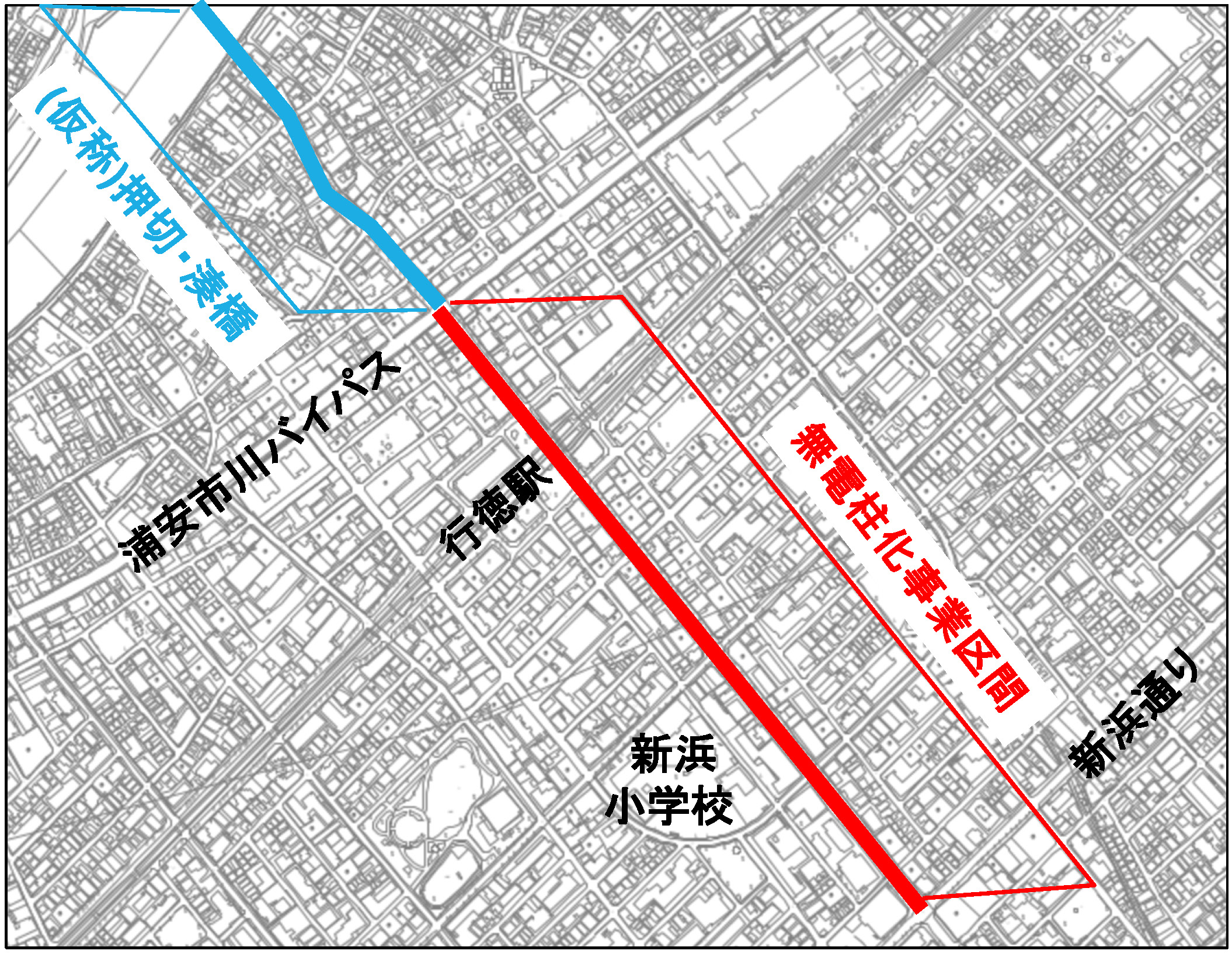 イラスト:市道0104号案内図