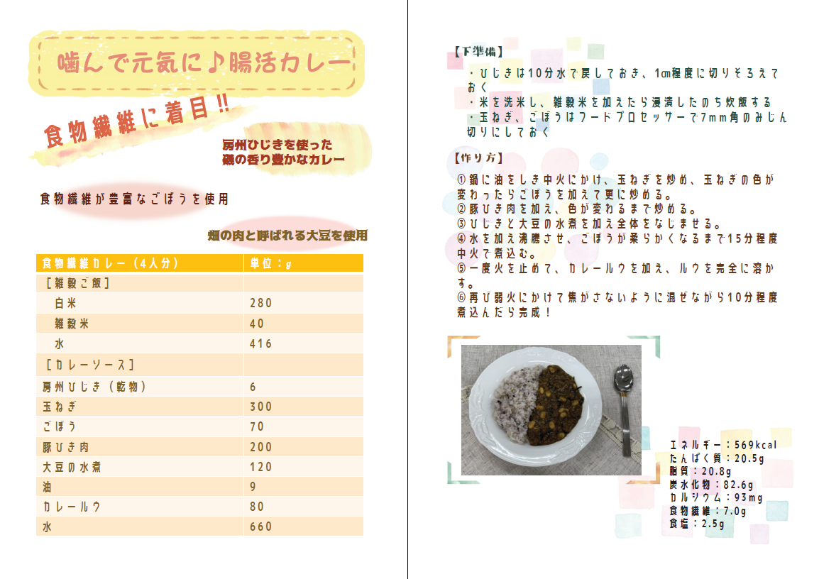いちカレのレシピが決定しました