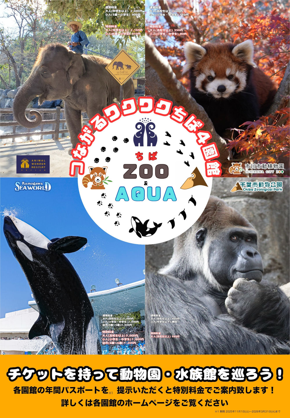 写真:ちば ZOO&AQUAのポスター