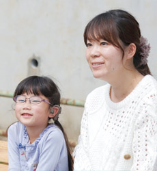 依頼会員　小林さん、お子さん　栞里さん（6歳）