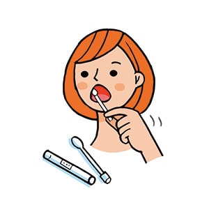 イラスト:新型コロナの自己検査