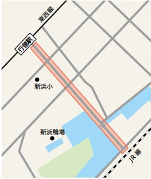 地図：行徳駅前通り