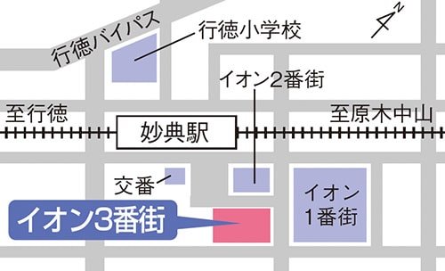 マップ：[5]イオン市川妙典店
