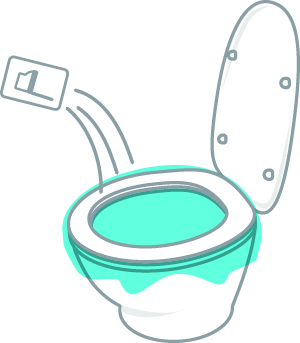 イラスト:携帯トイレ