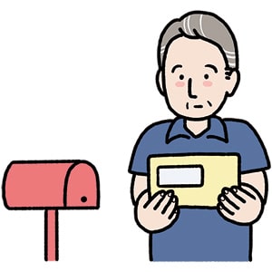 イラスト:接種券が届いた