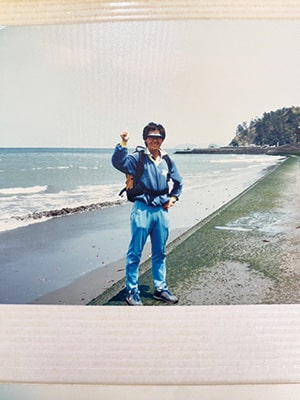 画像:海を見ながらの旅