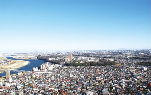 画像:45階からの景色