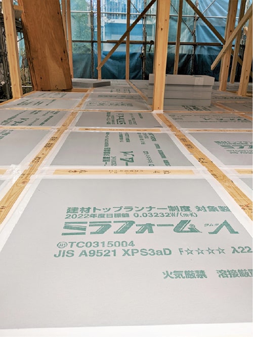 画像:施工中