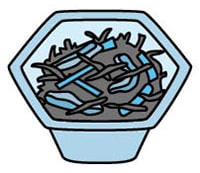 イラスト:ひじきの煮物