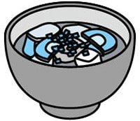 イラスト:具だくさん味噌汁