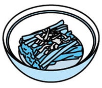 イラスト:ほうれん草のおひたし