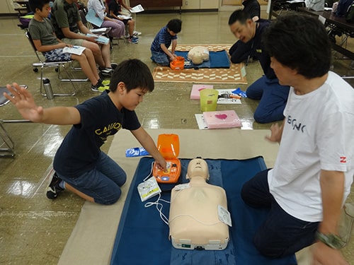 画像：小学生のための救命入門コース