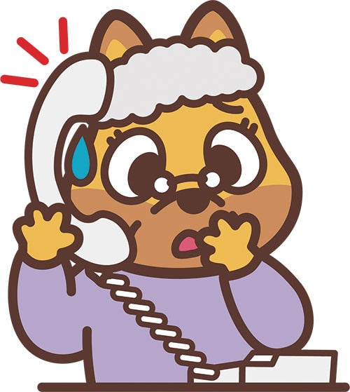 イラスト:被害件数が増えているワン